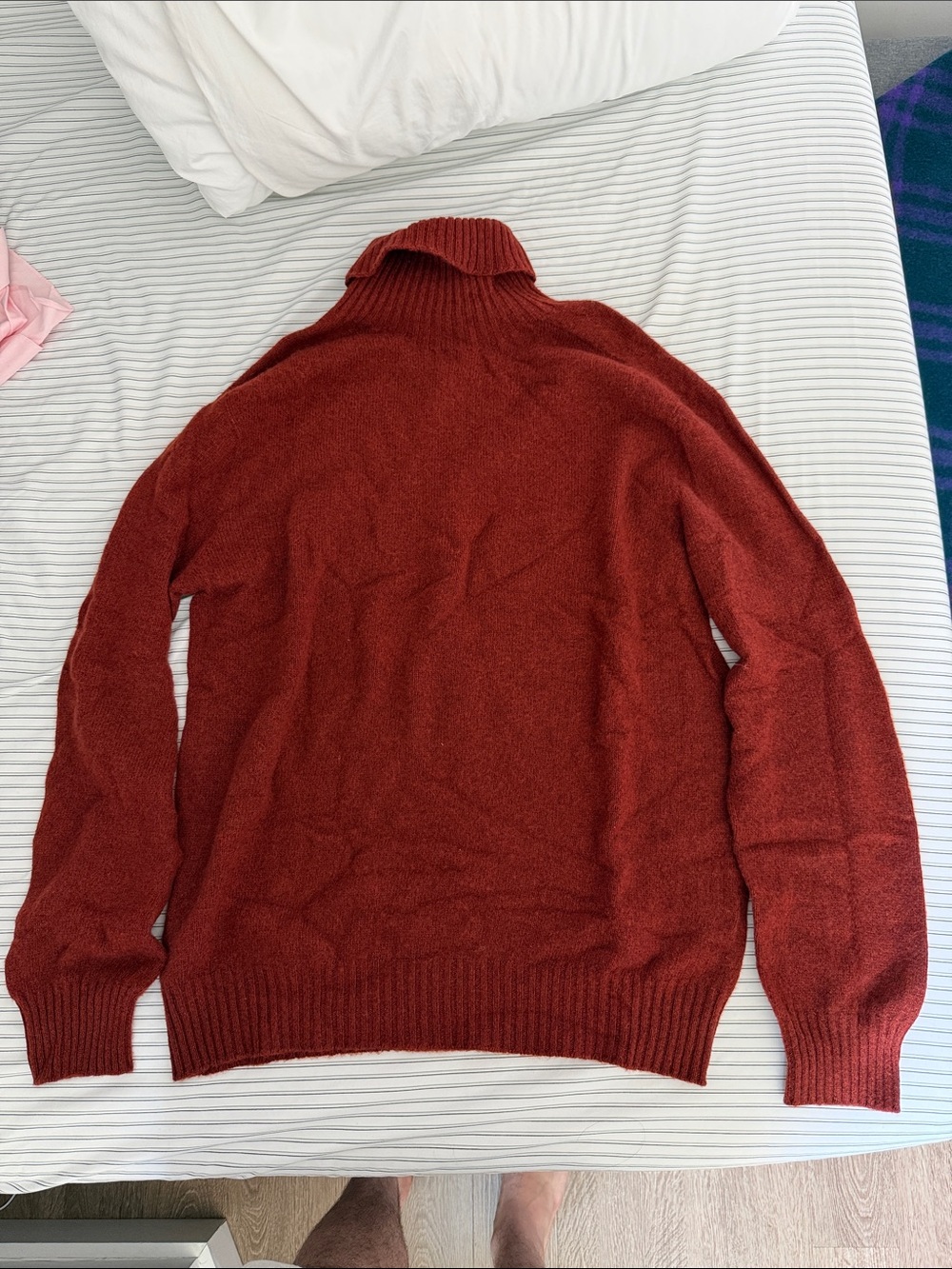 Thomas Pink Men's Burnt Orange Turtleneck Sweater